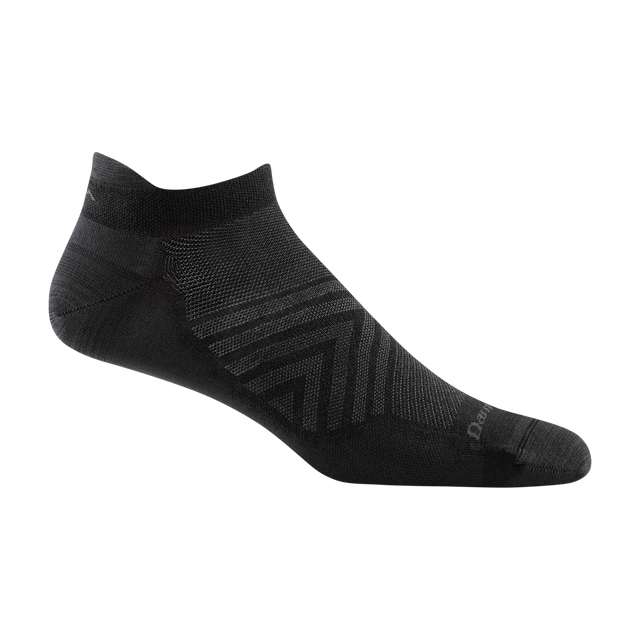 Darn Tough Run No Show Tab No Cushion Ultra-Lightweight Running Sock - Men's - Black - Two Rivers Treads