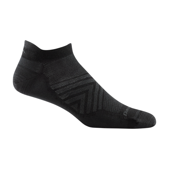 Darn Tough Run No Show Tab No Cushion Ultra-Lightweight Running Sock - Men's - Black - Two Rivers Treads