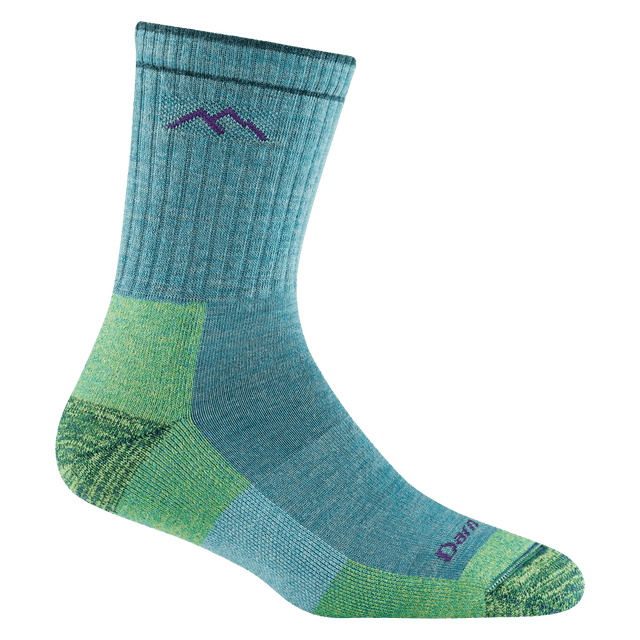 Darn Tough - Women's Micro Crew Midweight Hiking Sock - Aqua Heather - Two Rivers Treads