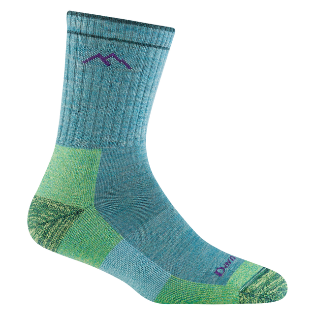 Darn Tough - Women's Micro Crew Midweight Hiking Sock - Aqua Heather - Two Rivers Treads