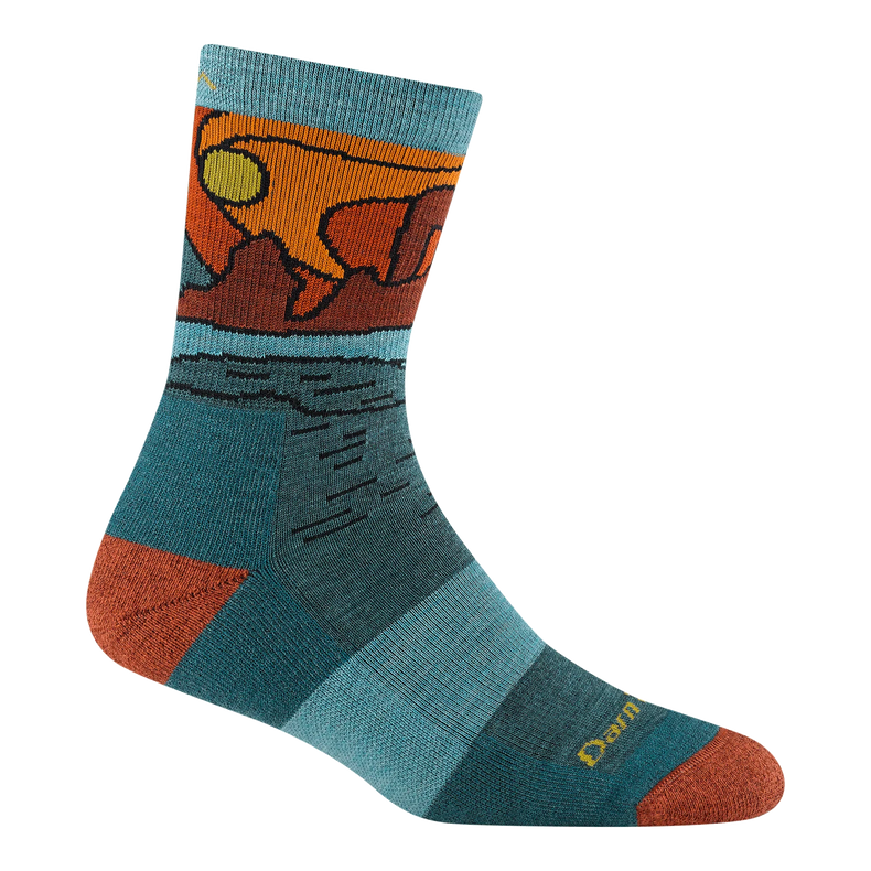 Darn Tough - Calcetines de senderismo de peso medio Hiker Micro Crew para hombre