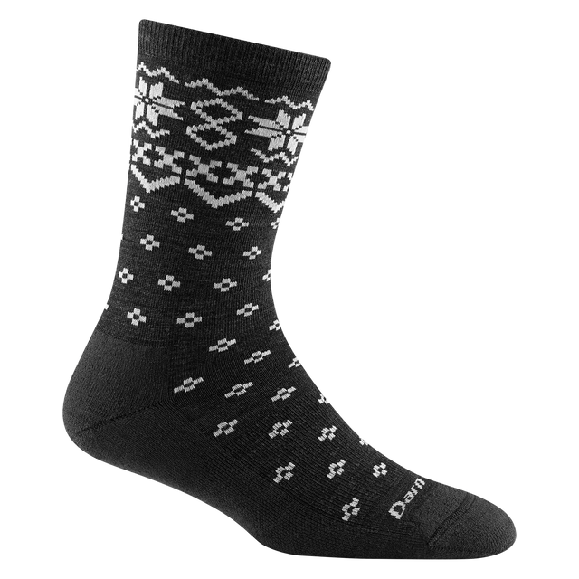 Darn Tough - Women's Shetland Crew Lightweight Lifestyle Sock - Charcoal - Two Rivers Treads