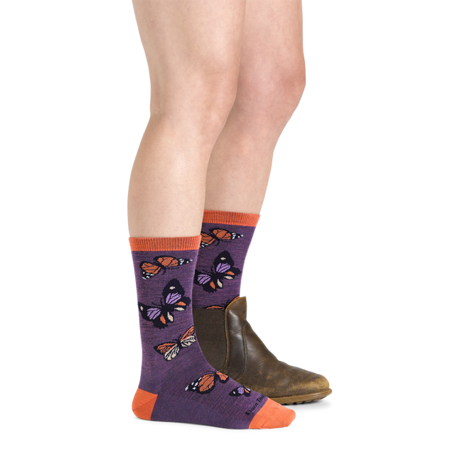 Darn Tough Crew Lightweight Lifestyle Sock - Women's - Plum - Two Rivers Treads