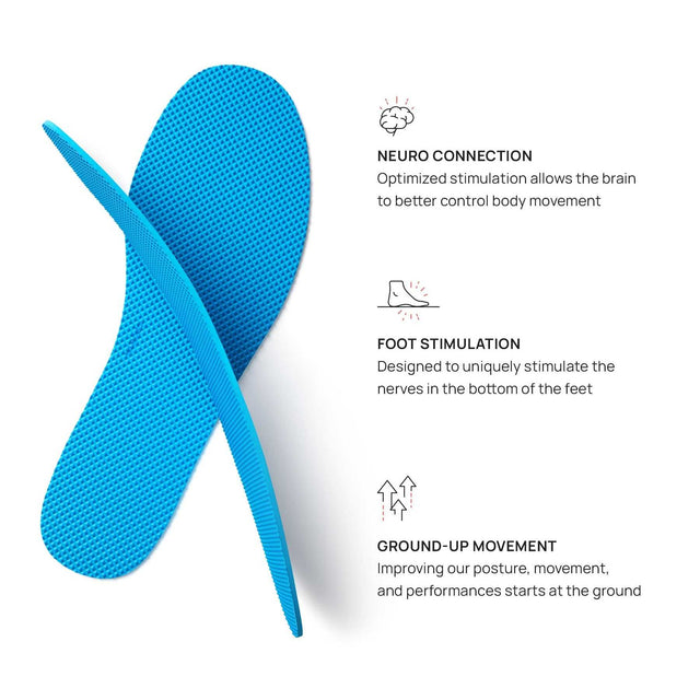 Naboso Activation Insoles by NABOSO TECH, textured accessory insoles with crisscross pattern for improved foot activation.