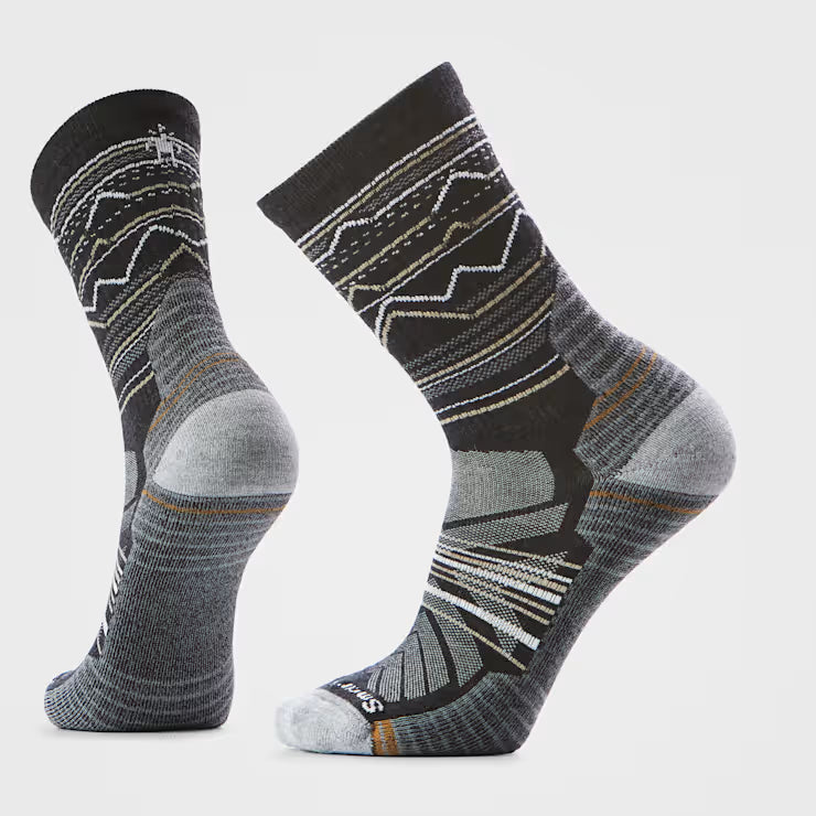 Smartwool Light Cushion Hike Crew sock featuring breathable fabric and cushioned sole for hiking comfort and performance.