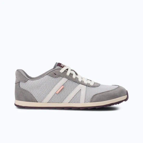 Xero Shoes Wynn women's lunar rock-colored shoes, right side view showing breathable fabric and flexible sole.