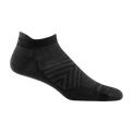 Darn Tough Run No Show Tab No Cushion Ultra-Lightweight Running Sock - Men's - Black - Two Rivers Treads