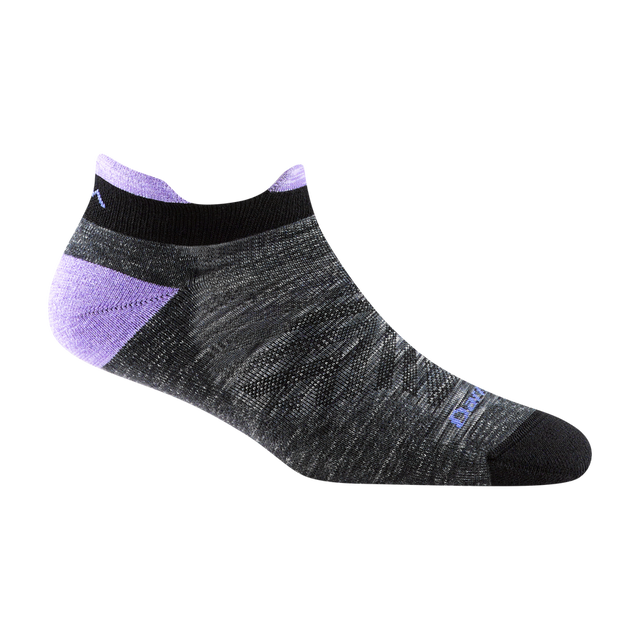 Darn Tough Run No Show Tab No Cushion Ultra-Lightweight Running Sock - Women's - Space Gray - Two Rivers Treads