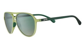 GOODR Buzzed on the Tower sunglasses with transparent frame, showcasing sleek design and tinted lenses.