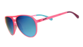 GOODR Carl Is My Co-Pilot sunglasses with transparent side panels, sporty design, and vibrant frame for active wear.