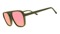 Side view of GOODR Dirty Martini Time Machine sunglasses with transparent frame and stylish design.