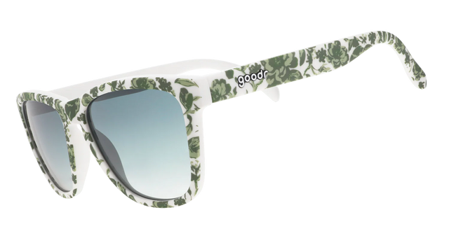 Goodr Fancy a Finger Sandwich limited-edition sunglasses with colorful frame and side transparent design.