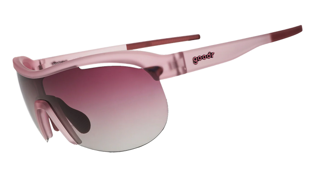 GOODR Human Energy Drink sunglasses with transparent side panels, sporty design, and vibrant branding.