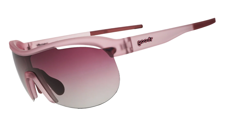 GOODR Human Energy Drink sunglasses with transparent side panels, sporty design, and vibrant branding.
