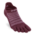 Injinji Run lightweight no-show wool socks, low-cut design with moisture-wicking fabric, suitable for running or athletic activities.