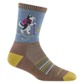 Darn Tough Women's Critter Club Micro Crew Lightweight Hiking Sock - Bark - Two Rivers Treads