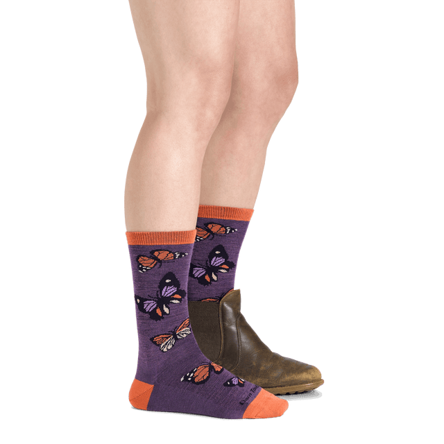 Darn Tough Crew Lightweight Lifestyle Sock - Women's - Plum - Two Rivers Treads