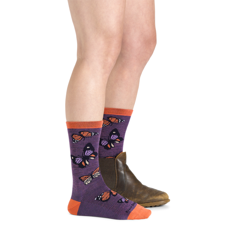 Darn Tough Crew Lightweight Lifestyle Sock - Women's - Plum - Two Rivers Treads