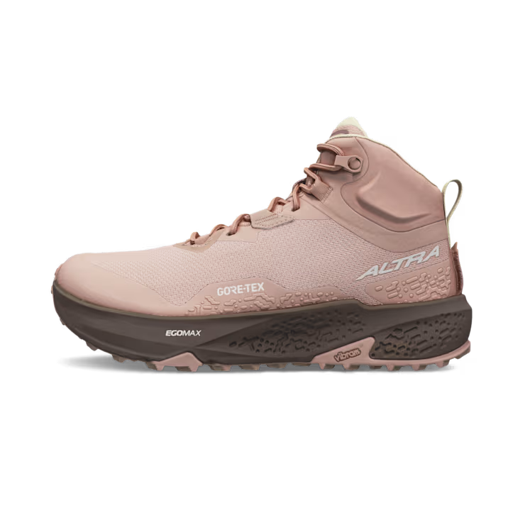 Women’s Altra Timp 6 Mid GTX hiking shoes with waterproof Gore-Tex upper and supportive mid-height design.