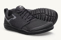 Lems Primal Zen unisex shoes in asphalt color, showing a side view of the lightweight, casual footwear with a sleek design.