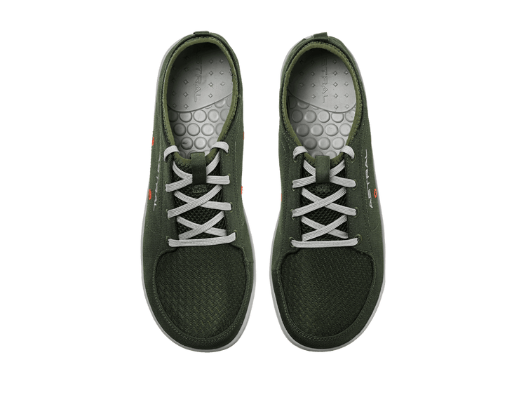 Loyak men's shoes by Astral Footwear in fern green, featuring a sporty design and breathable material.
