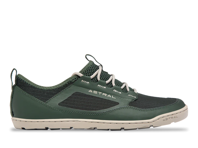 Men's Loyak AC shoes by Astral Footwear in fern green, featuring outdoor-ready design and durable construction.