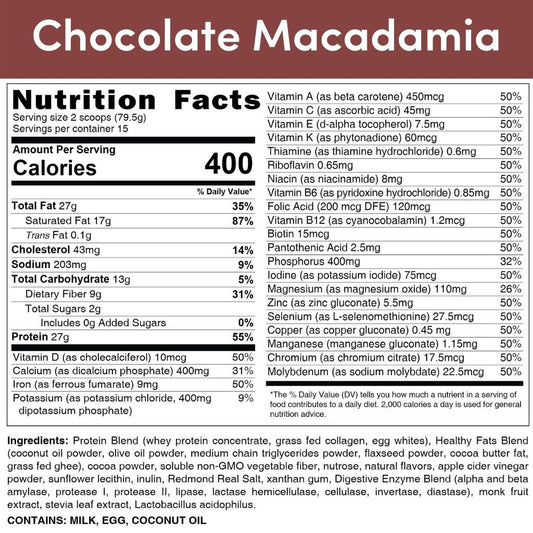 HLTH Code Complete Meal - Chocolate Macadamia - Two Rivers Treads