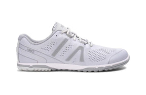 Women's Xero Shoes HFS II hiking shoes in Lunar Rock Alloy, right side view showing lightweight design and durable sole.