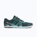 Women's Xero Shoes HFS II in Sea Moss Pink, side view showcasing flexible sole and sporty design.