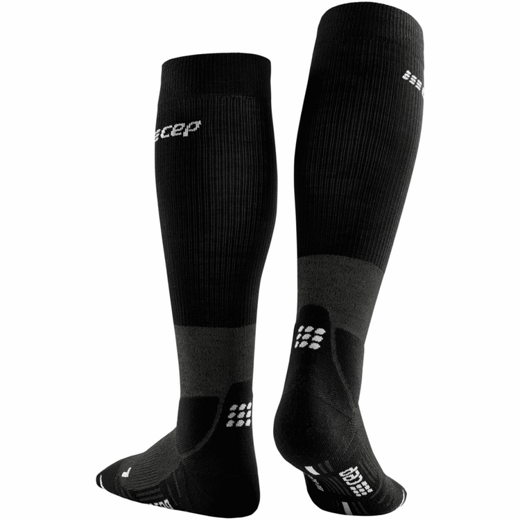 CEP Hiking Merino Tall Compression Socks - Women - Stone/Gray - Two Rivers Treads