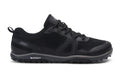 Men's Scrambler Low EV shoes by Xero Shoes, black and steel gray with side view showing athletic, lightweight footwear.