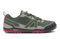 Xero Shoes Scrambler Low EV women's shoes in army green, showing the right side with textured sole and lightweight design.