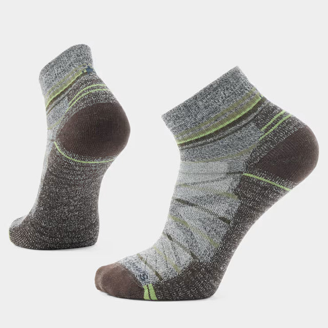Smartwool Light Cushion Hike Ankle sock with breathable fabric and reinforced heel, designed for hiking and outdoor activities.