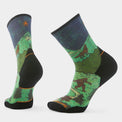 Smartwool Targeted Cushion Trail Run Crew sock showing cushioned heel and arch support for running comfort.