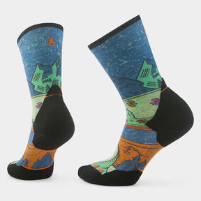 Smartwool Women's Targeted Cushion Trail Run Crew sock with cushioned sole and moisture-wicking fabric for trail running comfort