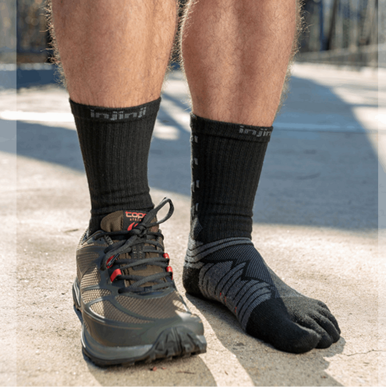 Injinji Ultra Run Crew - Obsidian