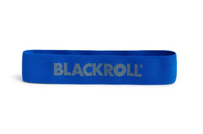 Blackroll Loop Band exercise accessory from ACTIVE LIFE USA, shown in a close-up image of the elastic resistance loop for workouts.