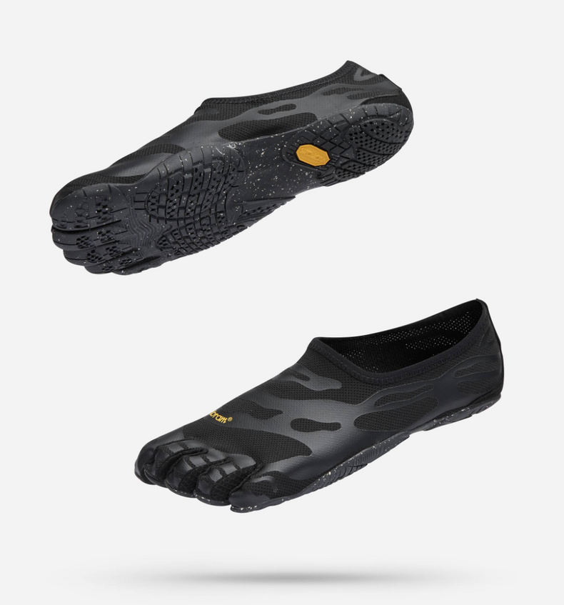 Vibram FiveFingers women's Graspifier barefoot-inspired athletic shoes, showing the flexible, multi-toe design and textured sole.