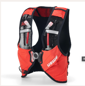 USWE PACE 8L trail running vest with adjustable straps and multiple storage pockets, designed for outdoor hydration and comfort