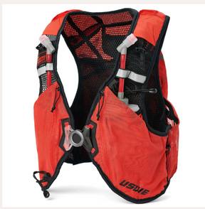 USWE PACE 14L trail running vest with adjustable straps and multiple storage pockets for outdoor hydration and gear.