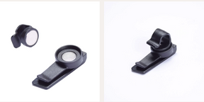 USWE Magnetic Tube Clip holding a flexible tube securely, designed for bike or outdoor gear organization.