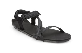 Women's Xero Shoes Z-Trail EV hiking shoes in multi-black, featuring durable sole and breathable upper, viewed from an angled side.