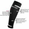CEP The Run Compression Calf Sleeves 4.0 - Women - Black - Two Rivers Treads