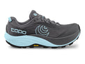 Topo Athletic Pursuit 3 women's running shoes in grey sky color, featuring breathable mesh upper and cushioned midsole.