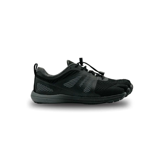 Black Peluva Strand ATR women's shoes displayed from the side, showcasing the stylish design and comfortable fit.