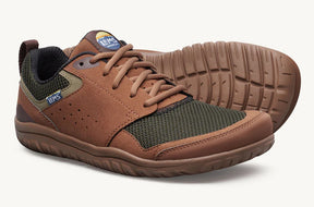 Lems Primal Zen unisex shoes showing a side view of the woodland-colored casual footwear.