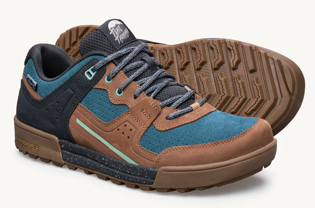 Lems Trail Thrasher unisex shoes, side view showing durable hiking shoe design with rugged sole and breathable upper material.