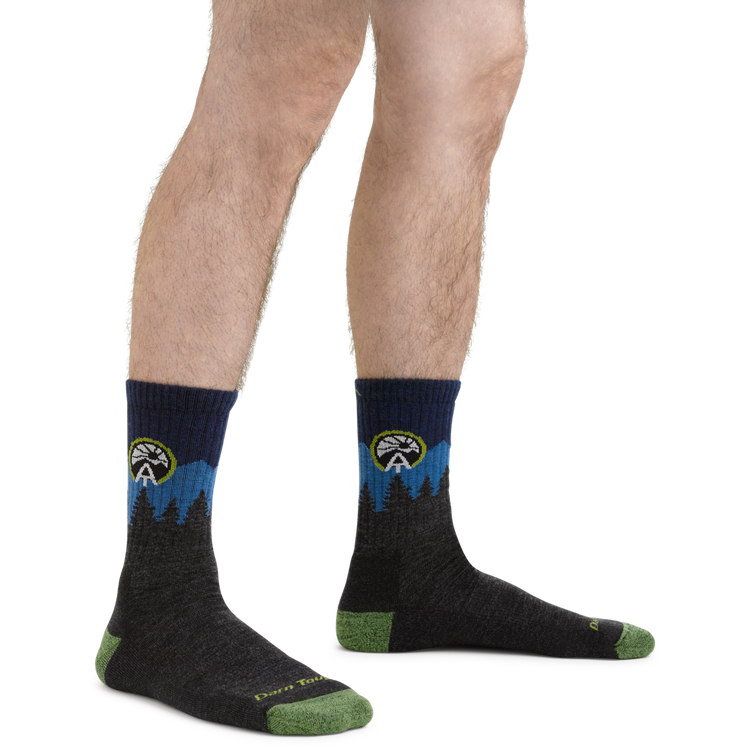 Darn Tough ATC Micro Crew Midweight Hiking Sock - Unisex - Eclipse - Two Rivers Treads