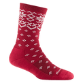 Darn Tough Shetland Crew Lightweight Lifestyle Sock - Women's - Cranberry - Two Rivers Treads