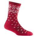 Darn Tough Shetland Crew Lightweight Lifestyle Sock - Women's - Cranberry - Two Rivers Treads